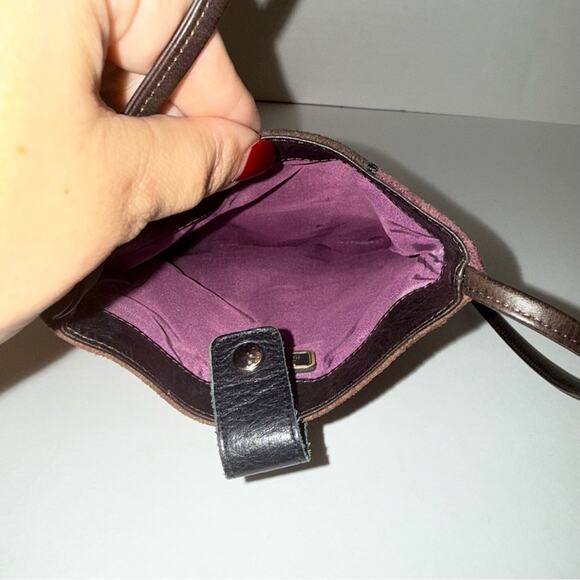 PACCO kangaroo leatherPatchwork Crossbody Bag with Tassels - Picture 6 of 6